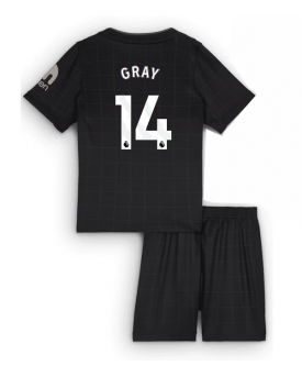 Billige Fotballdrakt Tottenham Hotspur Archie Gray #14 Replika Bortedraktsett Barn 2025-26 Kortermet (med bukser)